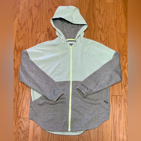 Women's Small Columbia Color Block Technical Hooded Full Zip Mid Layer Jacket - Picture 16 of 16